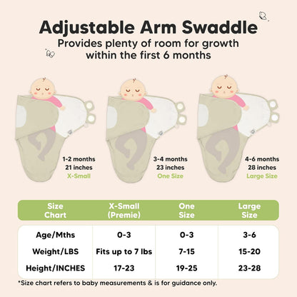 Organic Baby Swaddle Sleep Sacks by [Brand Name] - Soft & Snug for Newborns 3-6 Months | Dino Ridge, Size L