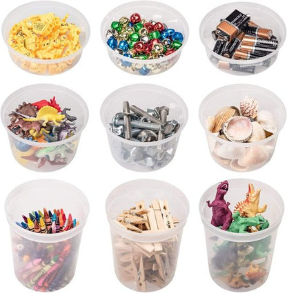 DuraHome Food Storage Containers - BPA-Free Leakproof Meal Prep Deli Cups | 70 Sets in Mixed Sizes