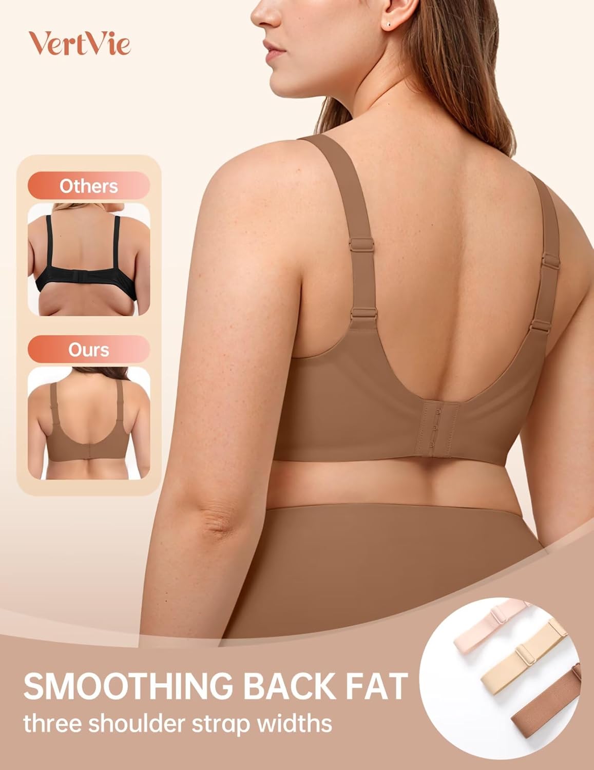 Vertvie Wireless Push-Up Bra - Seamless Full Coverage Comfort for Everyday Wear | Regular & Plus Sizes