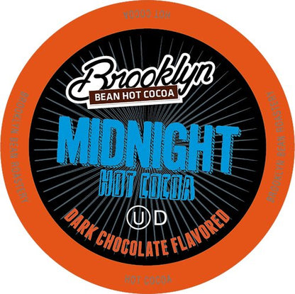 Brooklyn Beans Hot Cocoa Pods - Midnight Dark Chocolate Flavor | 40 Count for 2.0 K-Cup Brewers