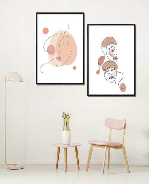 ELSKER&HOME 16x24 Black Poster Frame Set - Sturdy, Scratch-Proof Design for Horizontal or Vertical Mounting
