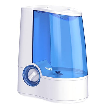 Vicks Warm Mist Humidifier Filter‑Free 1 Gal Tank, Auto Shut‑Off, Night Light, VapoPad and VapoSteam Compatible
