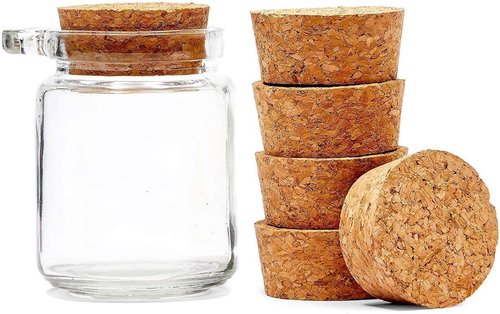 Juvale Wine Barrel Bung Hole Cork Stoppers - Size 28 Tapered 2.1 x 1.88 x 0.94 in 6-Pack - Oversized Cork Plugs & Jar Stoppers - Leak-Resistant Seal for Wine Bottles & Glass Jars
