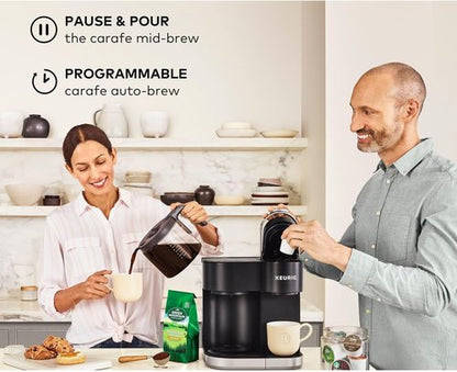 Keurig K-Duo Coffee Maker - Single Serve & Carafe Brewing, 60oz Reservoir, Programmable, Black