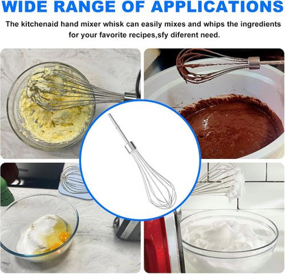 KitchenAid Hand Mixer Whisk Attachments - 2 Pack for KHM512BM, KHM2B, KHM3, KHM5 Models