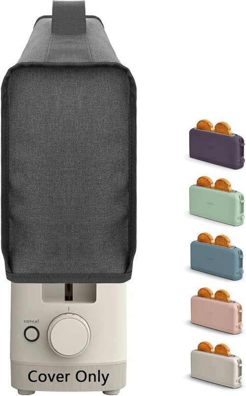 Bella Toaster Cover - Waterproof & Heatproof Protective Case for 2-Slice Slim Toaster | Dark Grey