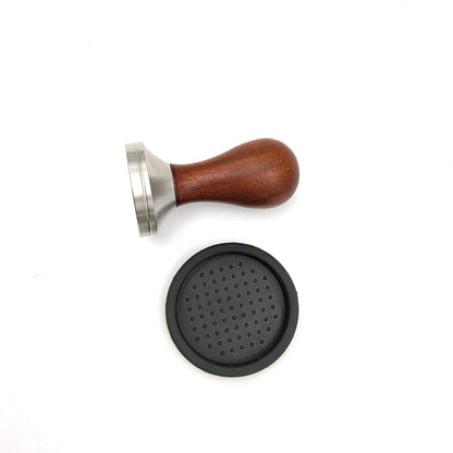 Boicafe Coffee Tamper 58mm, Espresso Hand Tamper 58mm,304 Stainless Steel Espresso Coffee Tamper 58mm with Mat