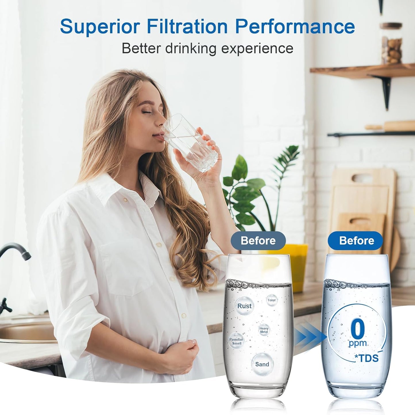 Brita Water Filter Replacement - Reduces Chlorine & Bad Taste | Lasts 2 Months, 3 Filters Included