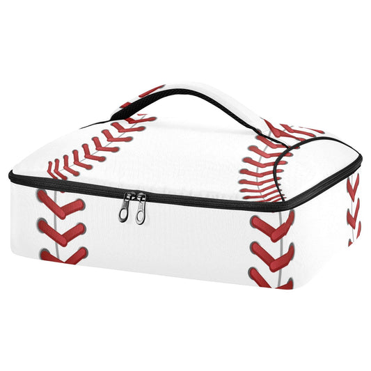 Kigai Sport Baseball Print Casserole Dish Carrier for Hot or Cold Food Storage,Insulated Casserole Carrying Case Perfect for Parties, Picnics and Camping; Fits 9” x 13”Baking Dishes