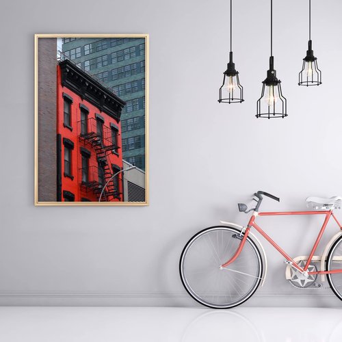 euwazram Matte Gold 24x36 Frame - Single Frame, 24 x 36 Poster Frame for Artwork, Puzzles, Photos and Movie Posters Picture Frames, Perfect Christmas Frame