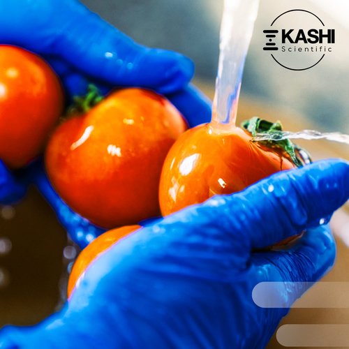 Kashi Scientific Medical Examination Nitrile Gloves - Medium - Powder-Free, Latex-Free, Finger Tip Textured, 4mil Thick Blue Glove, Patient & Food Safe - 10 Box of 100 Gloves, Case of 1000