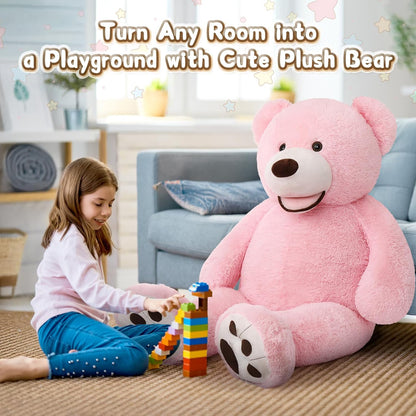 MorisMos Giant Teddy Bear - 51-Inch Plush Stuffed Animal with Big Footprints | Perfect Gift in Pink