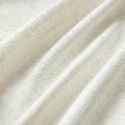 TWOPAGES Liz Linen Blackout Curtains - Customizable Size & Pleated Header | Textured Neutral Drapes for Living Room or Bedroom