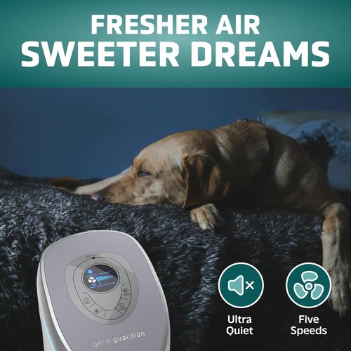 GermGuardian Air Purifier - HEPA 13 Pet Pure Filter for 99.97% Pollutant Removal | Covers 915 Sq. Ft. in 1 Hour, White