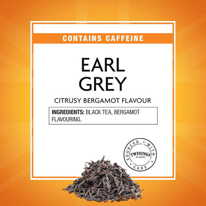 Twinings Earl Grey Loose Tea - Smooth & Flavorful Black Tea Leaves, 7.05 Ounce Tin