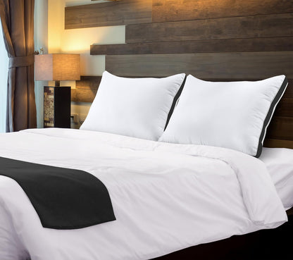 Utopia Bedding King Size Bed Pillows - Soft & Fluffy Down Alternative | Set of 2, Cooling Gusseted Design