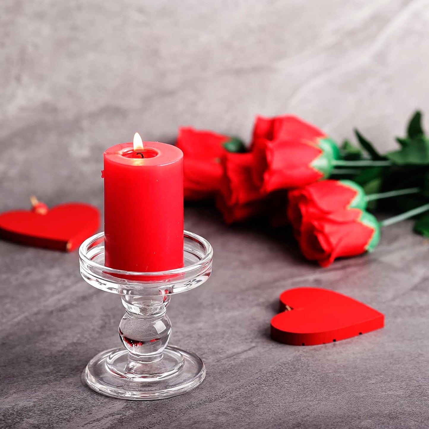 Regine Switzerland Glass Candle Holders - Elegant Unity Candle Holder Set of 3 for Weddings | Home Decor