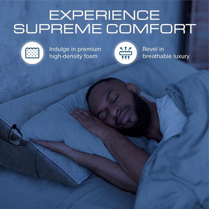 Kolbs King Size Bed Wedge Pillow - Stylish Headboard Gap Filler for Comfort & Support