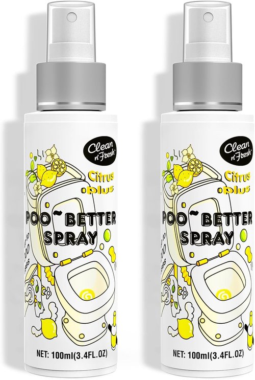 Clean-n-Fresh Toilet Spray - 6.8 Fl. Oz Natural Citrus Deodorizer | 400+ Uses with Essential Oils