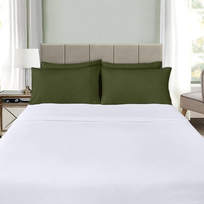 Utopia Bedding Queen Pillow Cases - 4 Pack - Envelope Closure - Soft Brushed Microfiber Fabric - Shrinkage and Fade Resistant Pillow Covers Queen Size 20 X 30 Inches (Queen, Olive)