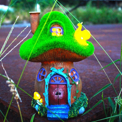 Mushroom Garden Statues - Solar Powered Fairy House Figurine for Outdoor Decor | Perfect Gift for Women, Moms, and Grandmas