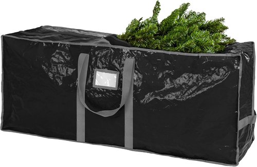 Christmas Tree Storage Bag | Durable Waterproof Zippered Bag for 9 Foot Artificial Trees - Protects Against Dust & Moisture (Black)