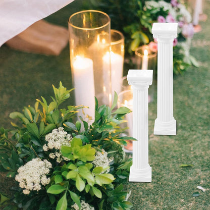 Roman Column Decorating Set - White Mini Columns for Home Décor & Photography Props | Nordic Classic Design