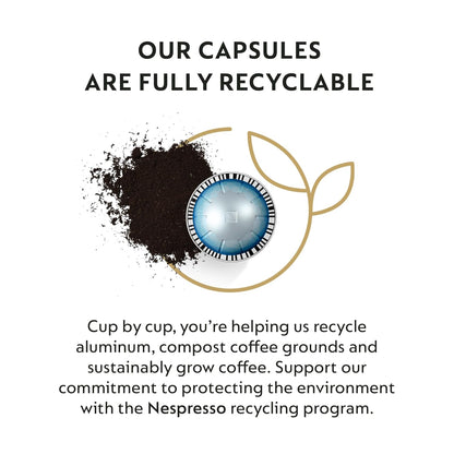 Nespresso Ice Forte Coffee Pods - 30-Count Vertuo Capsules for 7.8 oz Brews