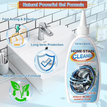 Skiennix Black Stain Remover Gel - Powerful Washing Machine & Grout Cleaner | 8 Fl Oz