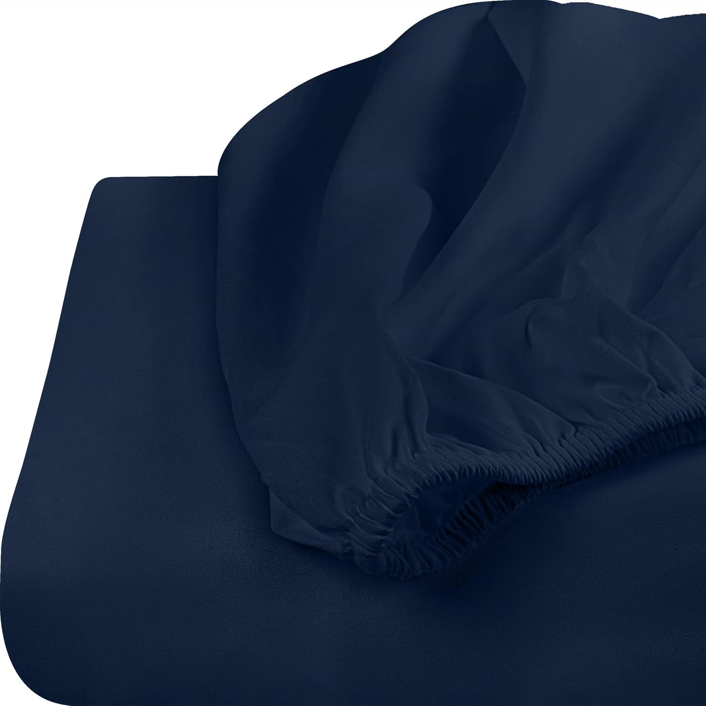 Utopia Bedding Twin XL Fitted Sheets - Soft Brushed Microfiber with Deep Pockets - Navy (Pack of 2)