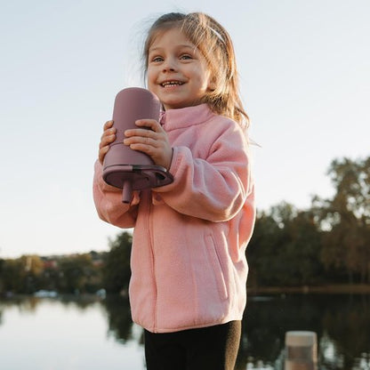 BrüMate Leap 12oz Kids Tumbler - 100% Leakproof with Handle & Silicone Straw | Insulated Stainless Steel | Dinos Design