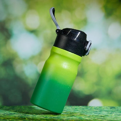 BJPKPK 14oz Insulated Water Bottle - Stainless Steel, BPA-Free, Leak-Proof with Straw | Bamboo Grove Design