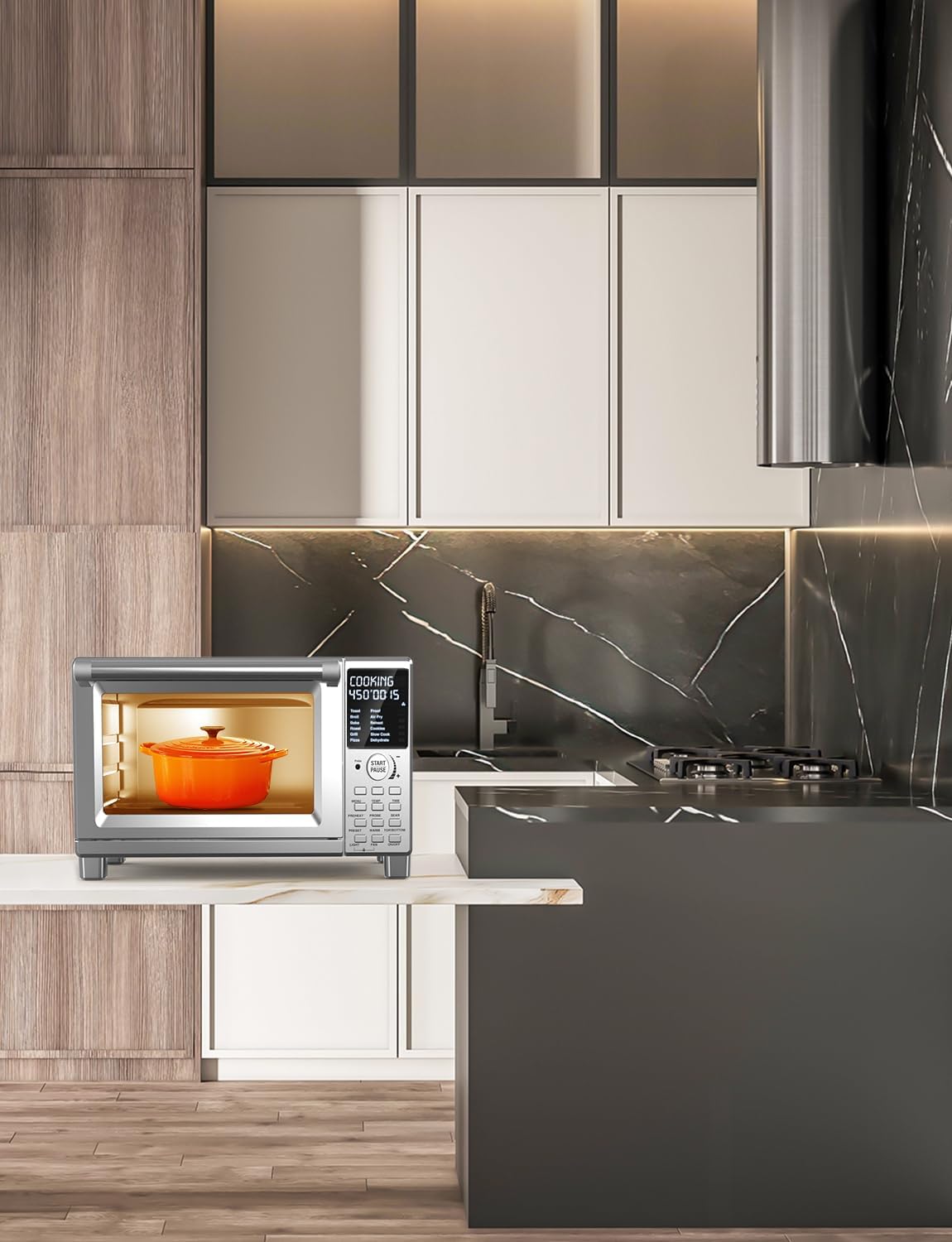 Nuwave Bravo XL Pro Air Fryer - 30QT Toaster Oven with Super Convection & Smart Probe | Stainless Steel