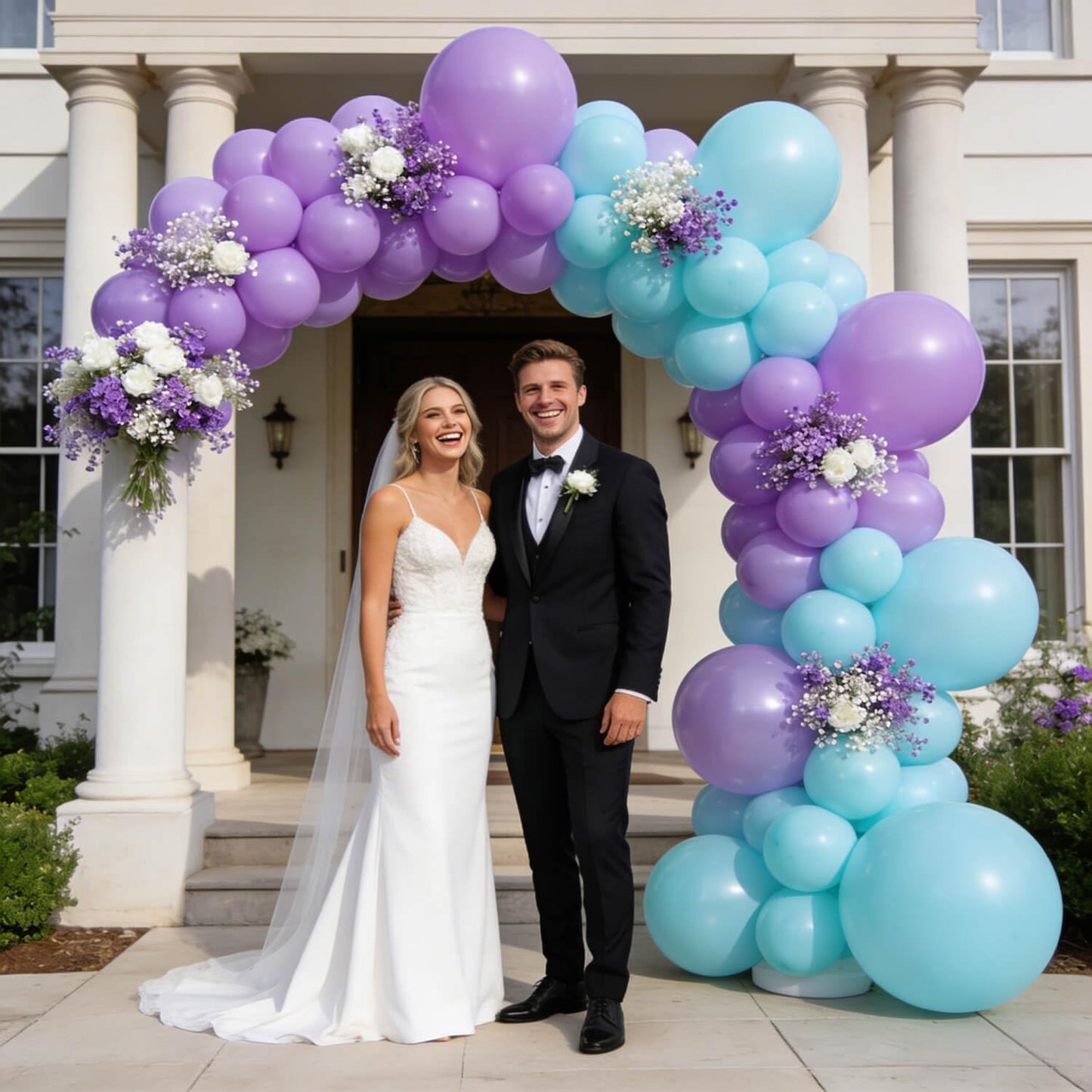 Skiennix 12-Inch Pastel Purple Balloons - 110 Pack Latex Balloons for Birthday, Baby Shower & Wedding
