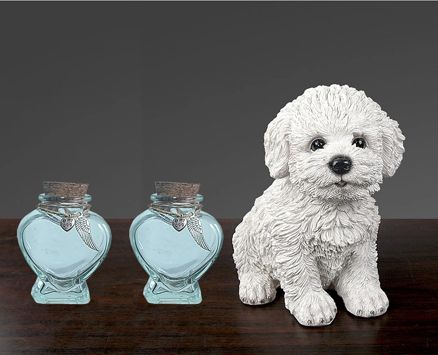 Skiennix Memorial Bottle for Pet Hair - Keepsake Urn for Dog & Cat Fur | Elegant Tribute