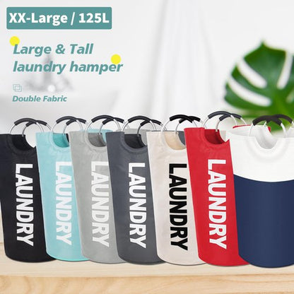 Twira 125L Pro XX-Large Laundry Baskets, Laundry Hamper Stands Up Well, Laundry Bag with Padded Handles, Waterproof Laundry Basket Collapsible, Clothes Hamper for College, Laundry, Bathroom