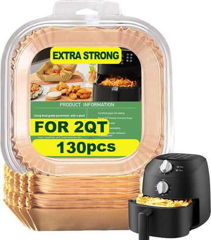 COMFEE' Air Fryer Liners - Disposable 2 Qt Mini Paper Liners for Compact 2.1 Air Fryer & Instant Pot Vortex