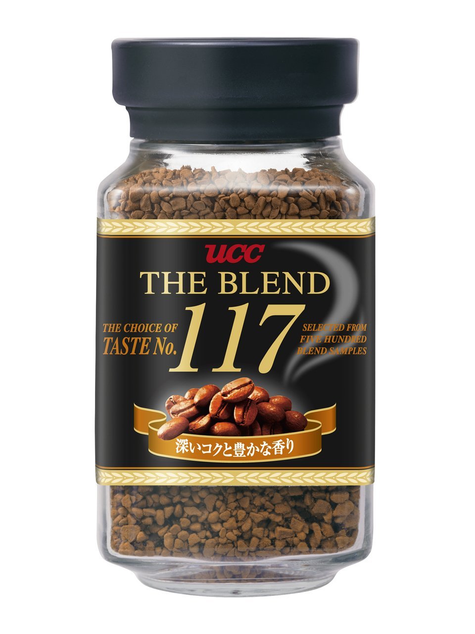 UCC The Blend 117 Instant Coffee, Instant Black Coffee, Rich Flavor, Imported from Japan, 3.17 Oz (90 g), Pack of 2