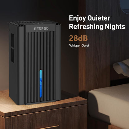 Skiennix 95OZ Dehumidifier for Home - Quiet Operation with Auto Shut Off & 7 Color Ambient Light | Ideal for Living Room, Bedroom, Basement (Black)