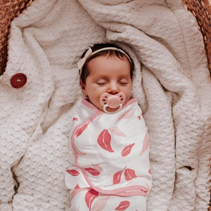GLLQUEN Baby Girl Swaddles - 3 Pack Infant Sleep Sacks | Easy Swaddling Wraps in Pink Floral Design (0-3 Months)