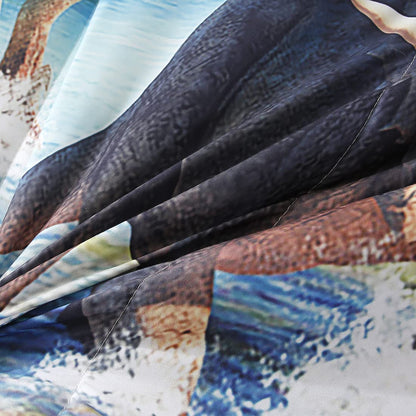 WINLIFE Dinosaur Twin Comforter Set Kids Bedding T-Rex 3D Jurassic Dinosaur Comforter Set for Boys Teen, Soft Lightweight Children Bed Sets (2 Pieces, Twin)