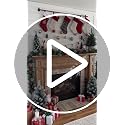Prelit Christmas Garland with 50 LED Color Lights, Timer, 9Ft x 10In