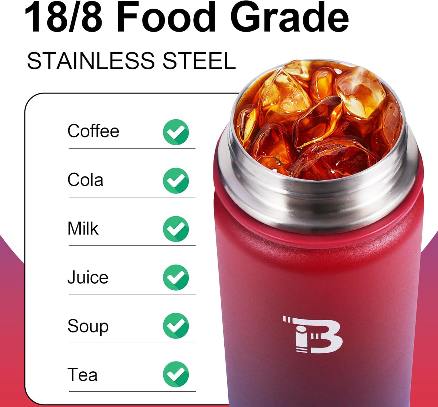 Skiennix 32oz Insulated Water Bottle - Stainless Steel With Straw & Spout Lid | Ideal for Gym & Outdoor Use