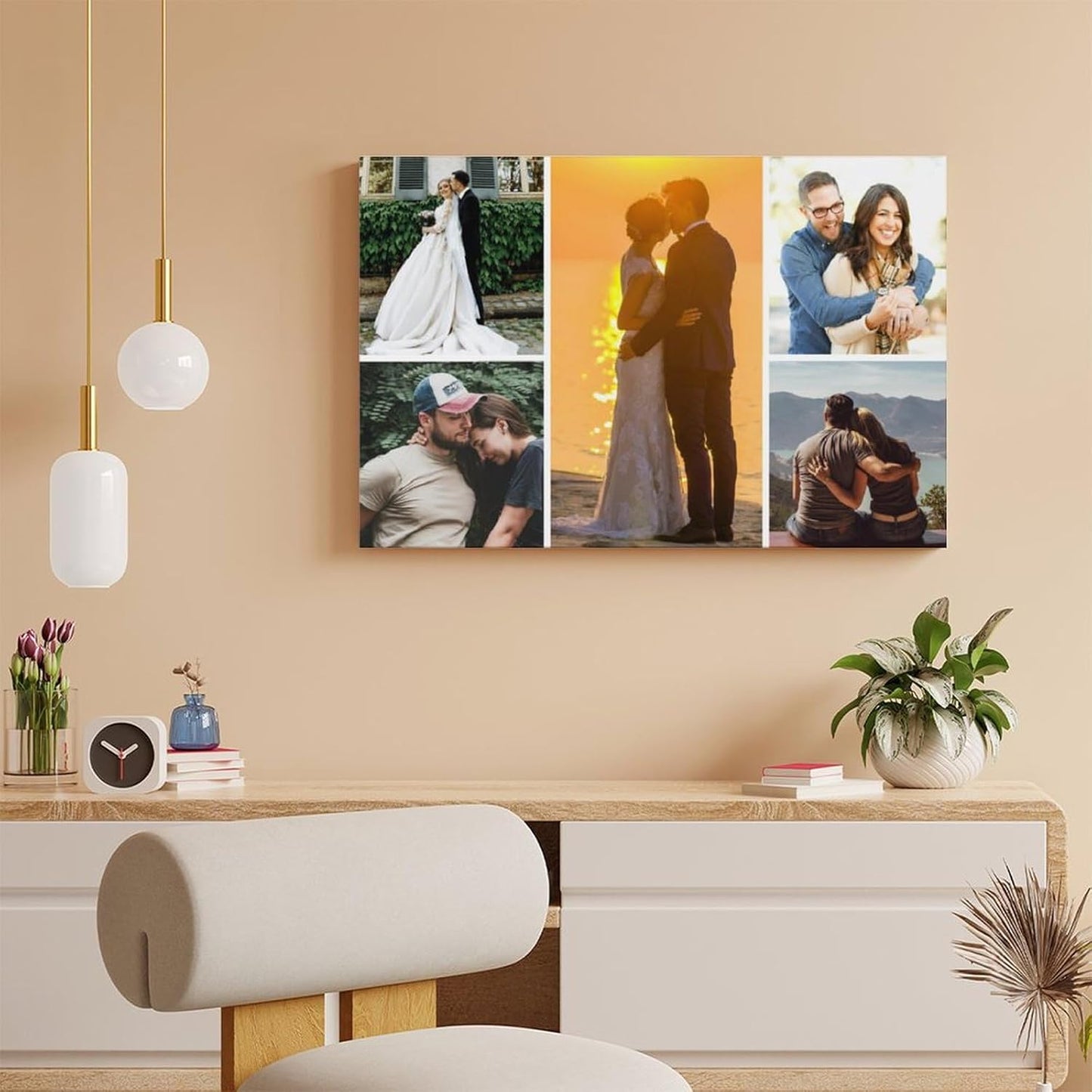 Skiennix Canvas Prints - Custom Personalized Photo Wall Art | 5 Framed Pictures for Family Gifts
