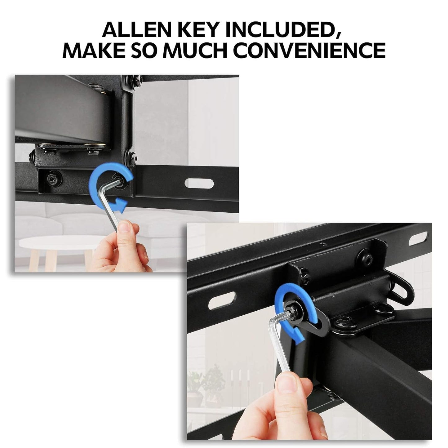 Mounting Dream Lag Bolt Kit - M8 Lag Bolts for Wood Studs & Fischer Anchors for Concrete Walls | Includes Allen Key & Bubble Level