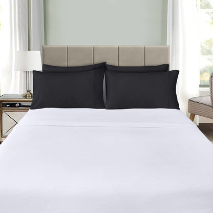 Utopia Bedding King Pillow Cases - 12 Pack Soft Brushed Microfiber - Fade Resistant 20 X 40 Inches | Black