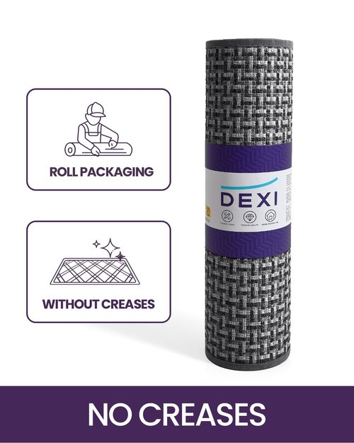 DEXI Door Mat Front Entryway Rugs, Non Slip Rubber Backing Doormat, Absorbent Thin Washable Carpet for Inside House Entrance, 32x48, Black