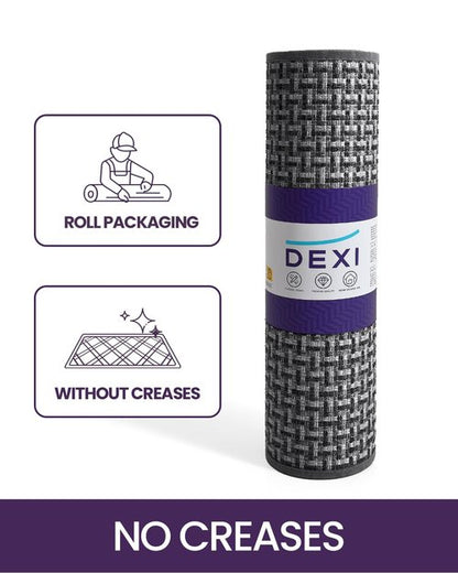 DEXI Door Mat Front Entryway Rugs, Non Slip Rubber Backing Doormat, Absorbent Thin Washable Carpet for Inside House Entrance, 32x48, Black