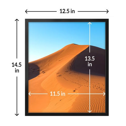 LaVie Home 12x14 Picture Frame for Wall Display, 12x14 Black Picture Frame with HD Plexiglas, 12 x 14 Poster Frame 1 Pack, Display Frame for Vertical or Horizontal, Classic Collection
