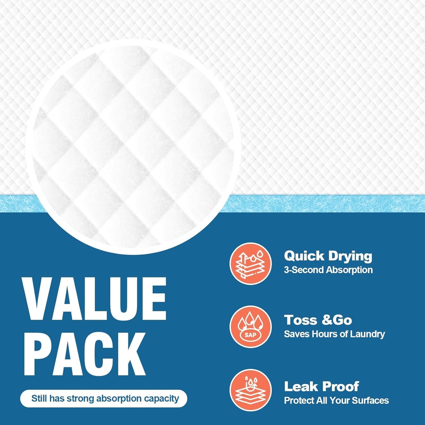 MILDPLUS Disposable Bed Pads - Super Absorbent 30''X36'' Underpads for Adults & Kids | 50 Count